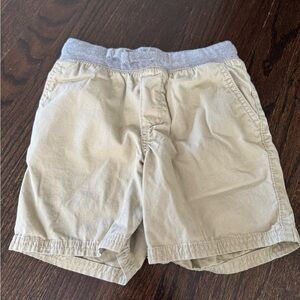 OshKosh B'gosh Tan Shorts with Gray Waistband - size 5